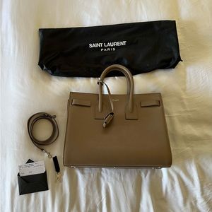 Saint Laurent 2015 Grained Calfskin Sac De Jour